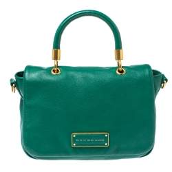 Pre Owned Marc by Marc Jacobs Green Leather Too Hot To Handle Shoulder Bag