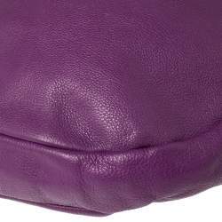 Pre Owned Marc by Marc Jacobs Purple Leather Classic Q Hillier Hobo