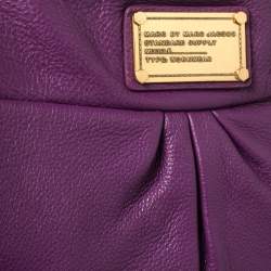 Pre Owned Marc by Marc Jacobs Purple Leather Classic Q Hillier Hobo