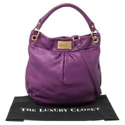 Pre Owned Marc by Marc Jacobs Purple Leather Classic Q Hillier Hobo