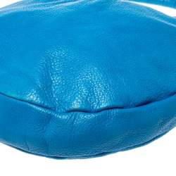 Pre Owned Marc by Marc Jacobs Blue Leather Classic Q Hillier Hobo