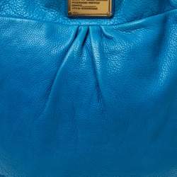 Pre Owned Marc by Marc Jacobs Blue Leather Classic Q Hillier Hobo