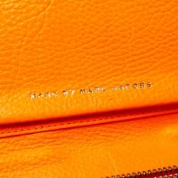Marc by Marc Jacobs Blue Printed Leather Sophisticato Wingman Wristlet Wallet