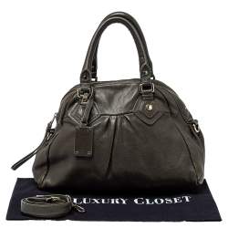 مملوكة مسبقًا Marc by Marc Jacobs Dark Moss Green Leather Classic Q Baby Aidan Satchel