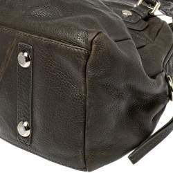 مملوكة مسبقًا Marc by Marc Jacobs Dark Moss Green Leather Classic Q Baby Aidan Satchel