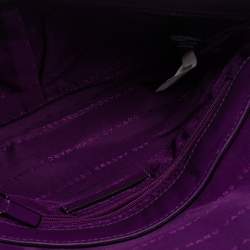 Pre Owned Marc by Marc Jacobs Purple Leather Tangram Anna Envelope Clutch