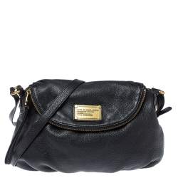 Marc By Marc Jacobs Black/Taupe Leather Classic Q Natasha