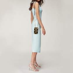 Pre Owned Marc by Marc Jacobs Black Leather Studded Phone Box Bag