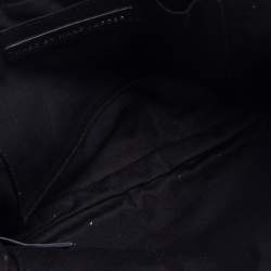 Pre Owned حقيبة كروس مارك باي مارك جاكوبس "تورن اروند داني" جلد مخطط أسود و أحمر