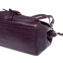 Pre Owned Marc by Marc Jacobs Purple Leather Chain Reaction Robyn Crossbody Bag