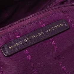 Pre Owned Marc by Marc Jacobs Purple Leather Chain Reaction Robyn Crossbody Bag