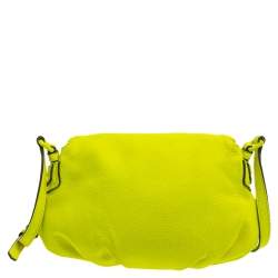 مملوكة مسبقًا Marc by Marc Jacobs Neon Yellow Leather Classic Q Natasha Crossbody Bag