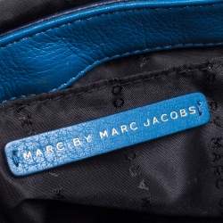 Pre Owned Marc Jacob's Blue Leather Too Hot To Handle Crossbody Bag