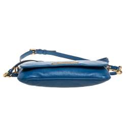 Pre Owned Marc Jacob's Blue Leather Too Hot To Handle Crossbody Bag
