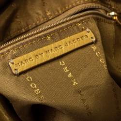 Pre Owned Marc by Marc Jacobs Beige Leather Revolution Hobo