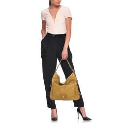 Pre Owned Marc by Marc Jacobs Beige Leather Revolution Hobo