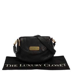 مملوكة مسبقًا Marc by Marc Jacobs Black Leather Classic Q Natasha Crossbody Bag