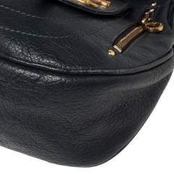 Pre Owned Marc by Marc Jacobs Blue Leather Petal to the Metal Natasha Bird Shoulder Bag