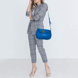 مملوكة مسبقًا حقيبة كروس مارك باي مارك جاكوبس كلاسيك كيو ناتاشا جلد أزرق