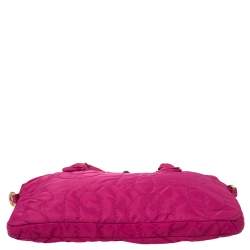 Pre Owned Marc By Marc Jacobs Fuchsia Nylon Pretty 13'' Laptop Bag