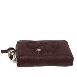 Marc by Marc Jacobs Brown Leather Zip Around Wallet