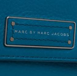 Marc by Marc Jacobs Blue Leather Flap Continental Wallet