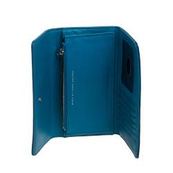 Marc by Marc Jacobs Blue Leather Flap Continental Wallet