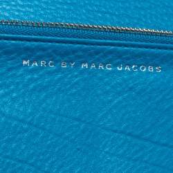 Marc by Marc Jacobs Blue Leather Flap Continental Wallet