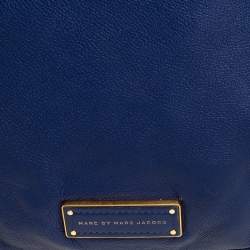 Pre Owned Marc By Marc Jacobs Blue Soft Leather Bentley Tote