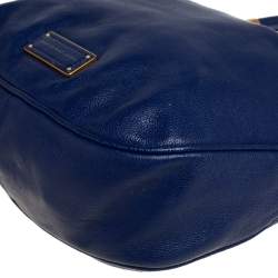 Pre Owned Marc By Marc Jacobs Blue Soft Leather Bentley Tote