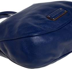 Pre Owned Marc By Marc Jacobs Blue Soft Leather Bentley Tote