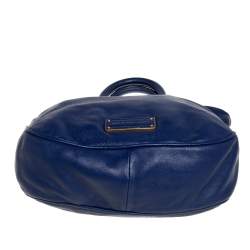 Pre Owned Marc By Marc Jacobs Blue Soft Leather Bentley Tote