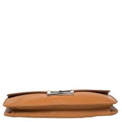 Pre Owned حقيبة كلتش مارك باي مارك جاكوبس بيانكا شكل المظروف جلد بني فاتح