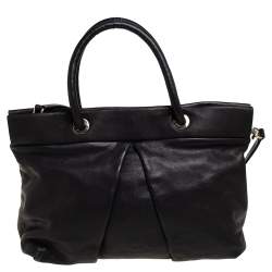 Pre Owned Marc by Marc Jacobs Black Leather Marchive Tote 