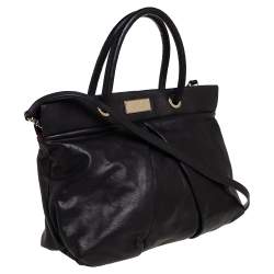 Pre Owned Marc by Marc Jacobs Black Leather Marchive Tote 