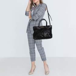 Pre Owned Marc by Marc Jacobs Black Leather Marchive Tote 