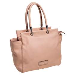 Pre Owned حقيبة يد مارك باي مارك جاكوبس تو هوت تو هاندل جلد برتقالي زهري