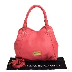 Pre Owned Marc by Marc Jacobs Pink Leather Classic Q Francesca Shoulder Bag