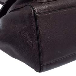 Pre Owned حقيبة مارك باي مارك جاكوبس جيب أمامي جلد أرجواني داكن