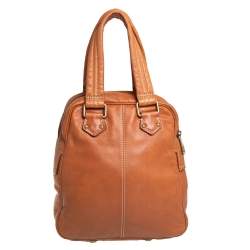 Pre Owned حقيبة ساتشل مارك باي مارك جاكوبس جلد بني بقفل دوار