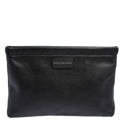 Pre Owned Marc by Marc Jacobs Black Leather Can't Clutch