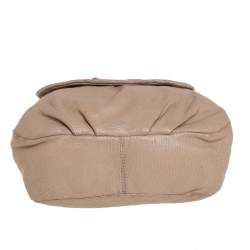 Pre Owned Marc by Marc Jacobs Beige Lizard Embossed Leather Classic Q Lil Ukita Top Handle Bag