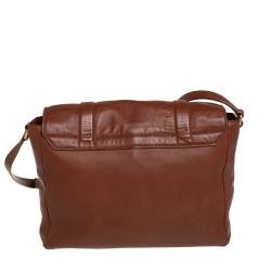 Marc by Marc Jacobs Brown Leather Flap Messenger Bag