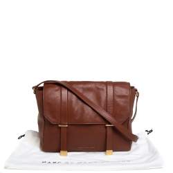 Marc by Marc Jacobs Brown Leather Flap Messenger Bag