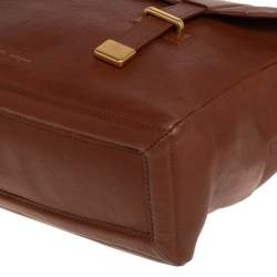 Marc by Marc Jacobs Brown Leather Flap Messenger Bag