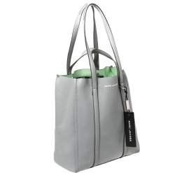 Pre Owned  Marc Jacobs Grey Pebbled Leather The Tag Tote