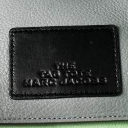 Pre Owned  Marc Jacobs Grey Pebbled Leather The Tag Tote