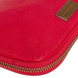 Marc by Marc Jacobs Red Leather Classic Q Wristlet Clutch