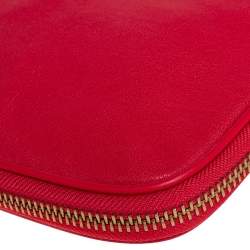 Marc by Marc Jacobs Red Leather Classic Q Wristlet Clutch