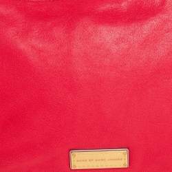 Marc by Marc Jacobs Red Leather Classic Q Wristlet Clutch